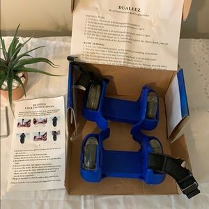 DZ dualeez strap-on action skates w/lighted wheels